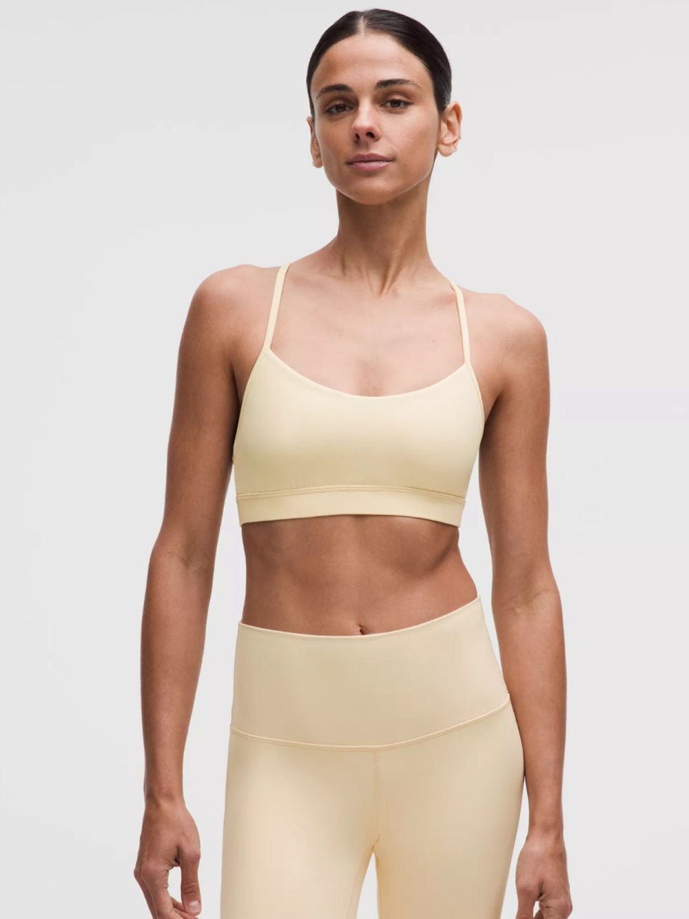 Lululemon buttercream Flow y bra